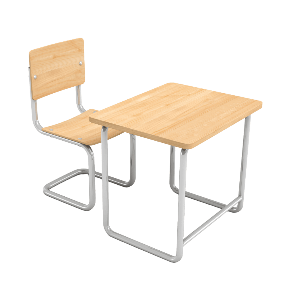 Wooden Desk And Chair